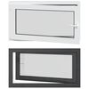 vidaXL Prozor za podrum RISOR 110 x 70 cm PVC i staklo Antracit