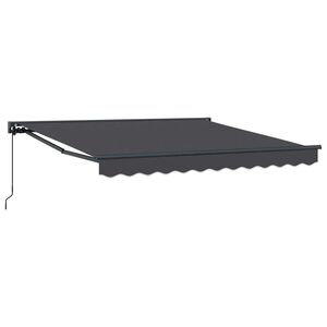 vidaXL Okvir tende Antracit 350 x 250 cm Poliester s PU premazom