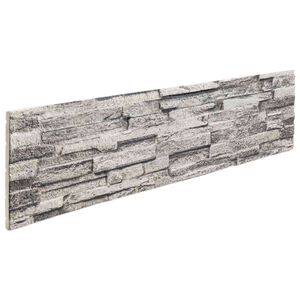 vidaXL Zidne panele 10 kom. 100 x 25 cm Svijetlo siva EPS pjena