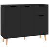 vidaXL Komoda crna 90 x 30 x 72 cm od konstruiranog drva