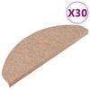 vidaXL Samoljepljivi otirači za stepenice 30 kom bež 65x22,5x3,5 cm