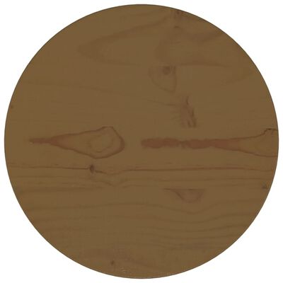 vidaXL Ploča za stol smeđa Ø 30 x 2,5 cm od masivne borovine