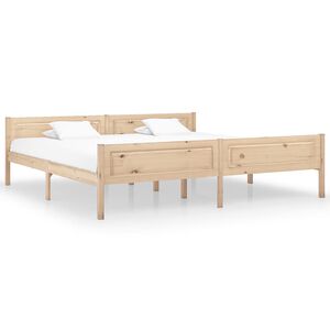 vidaXL Okvir za krevet od masivne borovine 200 x 200 cm