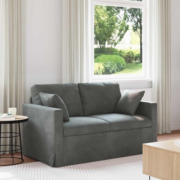 vidaXL Sofa Tamno siva 138 x 78 x 80 cm Bar&scaron;un