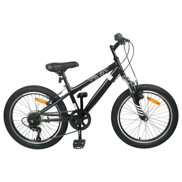 vidaXL Kids Mountain Bike 20 Inča 6-Speed za 5-8 godina Crna