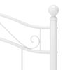 vidaXL Okvir za krevet bijeli metalni 100 x 200 cm