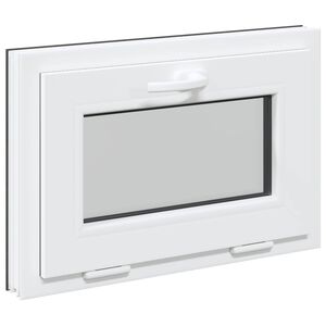 vidaXL Prozor za podrum RISOR 60 x 40 cm PVC i staklo Antracit