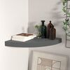 323913 vidaXL Floating Corner Shelf High Gloss Grey 35x35x3,8 cm MDF