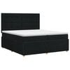 vidaXL Boxspring krevet s madracem Crna 160 x 200 cm Tkanina