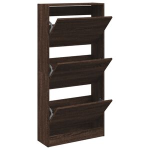 vidaXL Ormarić za cipele boja hrasta 60x21x125,5 cm konstruirano drvo