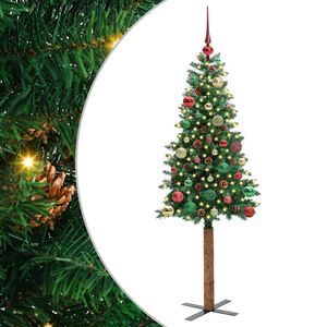 vidaXL Mr&scaron;avo božićno drvce Zelena 150 cm PVC i čvrsto drvo bora