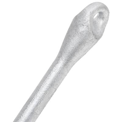 vidaXL Sklopivo sidro srebrno 6 kg od kovanog željeza