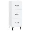 vidaXL Komoda bijela 34,5 x 34 x 90 cm od konstruiranog drva