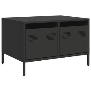 vidaXL TV ormarić crni 68x50x43,5 cm hladno valjani čelik