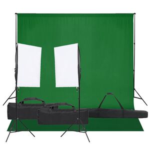 vidaXL Oprema za fotografski studio sa setom svjetala i pozadinom