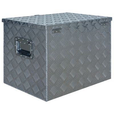 vidaXL Aluminijska kutija 610 x 430 x 455 mm srebrna