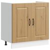 vidaXL Donji ormarić za sudoper Kalmar boja hrasta 80x46x81,5cm drveni