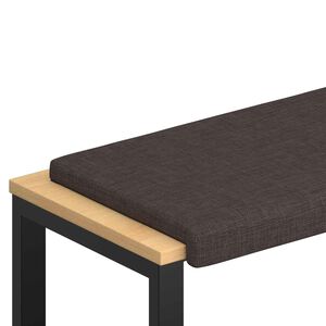 vidaXL Jastučić za klupu Tkanina Tamno smeđa Dubina 35 cm