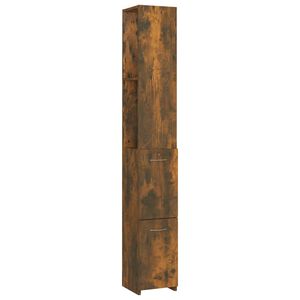 vidaXL Kupaonski ormarić boja dimljenog hrasta 25x26,5x170 cm