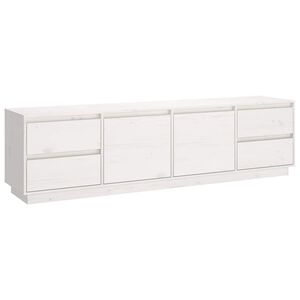 vidaXL TV ormarić bijeli 176 x 37 x 47,5 cm od masivne borovine