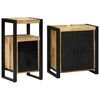 vidaXL Set namje&scaron;taja za kupaonicu 2 kom. Smeđa i crna 55 x 35 x 60 cm