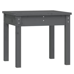 vidaXL Vrtna klupa siva 50x44x45 cm od masivne borovine
