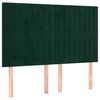 vidaXL Uzglavlje tamnozeleno 144x5x118/128 cm bar&scaron;unasto