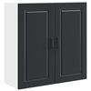 vidaXL Ormar za Zid PORTO Crna 80 x 31 x 80 cm Konstruirano drvo