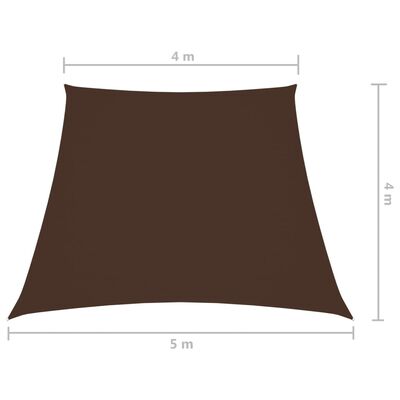 vidaXL Jedro za zaštitu od sunca od tkanine trapezno 4/5 x 4 m smeđe