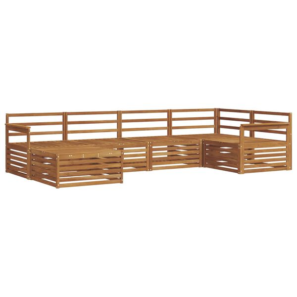 vidaXL Set vanjskih sofa 6 pcs Prirodna
