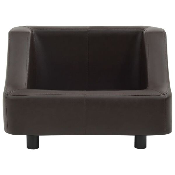 vidaXL Sofa za pse smeđa 67 x 52 x 40 cm od umjetne kože