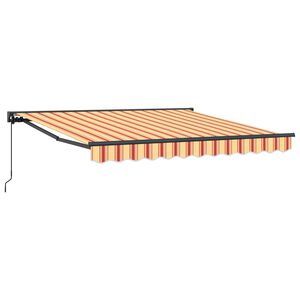 vidaXL Skrovita tenda &Scaron;areni 350 x 250 cm Aluminij i Tkanina