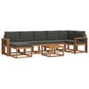 vidaXL Set vanjskih sofa 8 kom. Prirodna i antracit