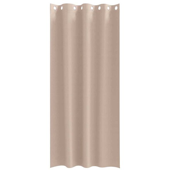 vidaXL Zavjese za blackout s prstenovima 2 pcs Sivo-smeđa 225 x 140 cm