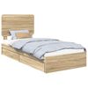 vidaXL Krevet s od storage Sonoma hrast 100 x 200 cm Konstruirano drvo