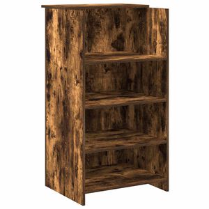 vidaXL Recepcijski stol dimljeni hrast 55x50x103,5cm konstruirano drvo