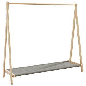 vidaXL Stalak za odjeću s policama 106x34x102 cm od bambusa