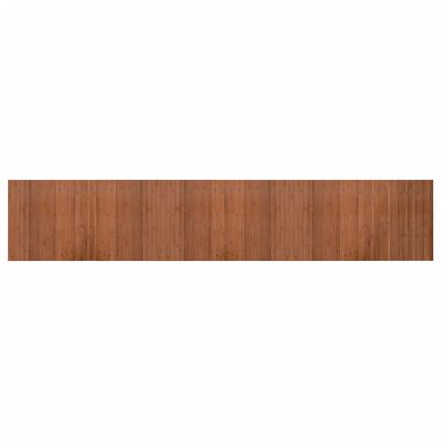 vidaXL Tepih pravokutni smeđi 60 x 300 cm od bambusa
