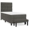 vidaXL Box spring krevet s madracem tamnosivi 100x200 cm bar&scaron;unasti