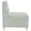 vidaXL Modularna sofa bez naslona 2 pcs Svijetlo siva 55 x 74 x 82 cm