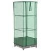 vidaXL Povi&scaron;ena gredica s pokrovom za staklenik 40 x 40 x 123 cm