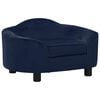 vidaXL Sofa za pse plava 67 x 47 x 36 cm pli&scaron;ana