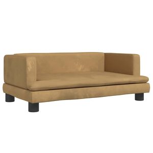 vidaXL Krevet za pse smeđi 80 x 45 x 30 cm bar&scaron;unasti