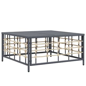 vidaXL Vrtni stol antracit 70 x 70 x 34 cm od poliratana