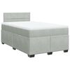 vidaXL Box spring krevet s madracem svjetlosivi 120x200 cm bar&scaron;unasti