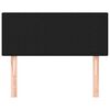 vidaXL Uzglavlje crno 90x5x78/88 cm od tkanine