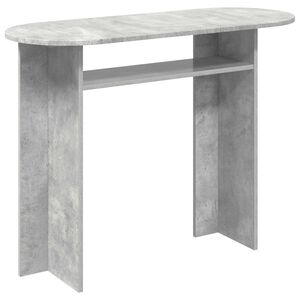 vidaXL Konzolna stolica s pohranom Betonska siva 100 x 39,5 x 75 cm