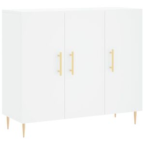 vidaXL Komoda bijela 90x34x80 cm od konstruiranog drva