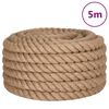 vidaXL Uže od jute 1 mm Prirodna 100% Juta Tossa