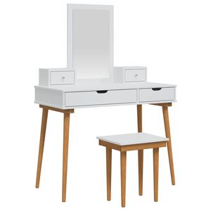 vidaXL Set toaletnog stolića FAUSKE 5 kom. Bijela 100 x 50 x 143 cm